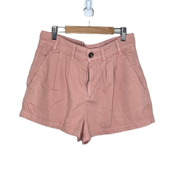 NWOT Free People Billie Chino High Rise Shorts In Pink - Picture 2 of 13